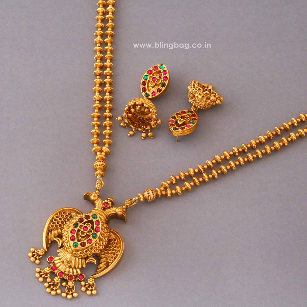 Golden Kalishi Antique Jewellery Set- New Arrival