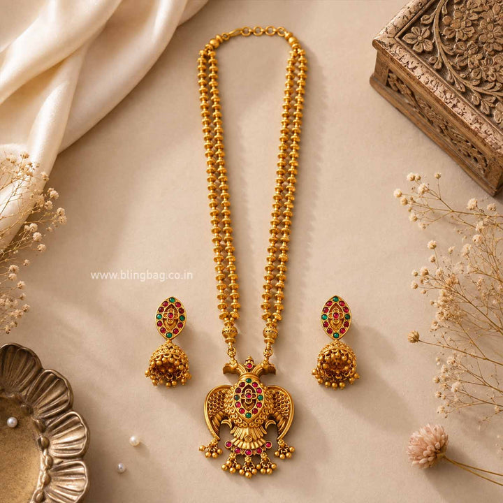 Golden Kalishi Antique Jewellery Set- New Arrival