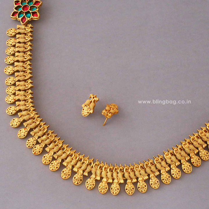 Golden Kamalaita Antique Jewellery Set- New Arrival