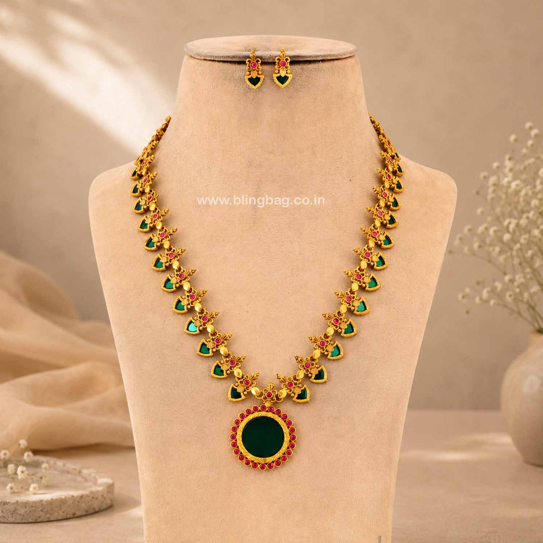 Multicolor Kamalashi Antique Jewellery Set- New Arrival