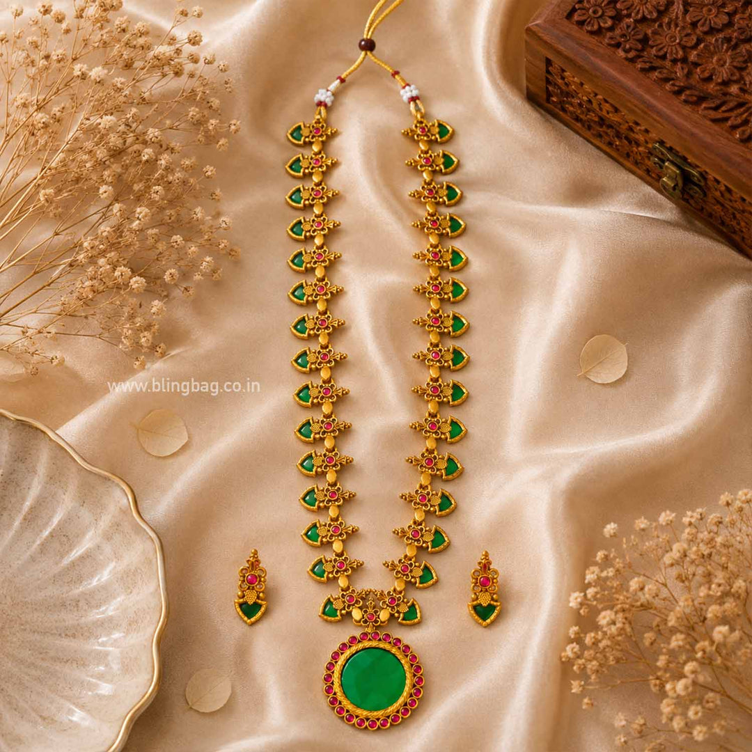 Multicolor Kamalashi Antique Jewellery Set- New Arrival