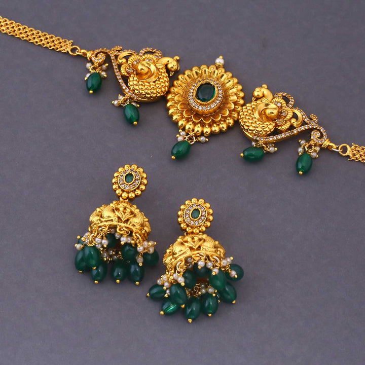 Golden Kamolika Antique Jewellery Set - New Arrival