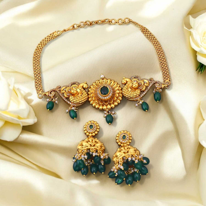 Golden Kamolika Antique Jewellery Set - New Arrival