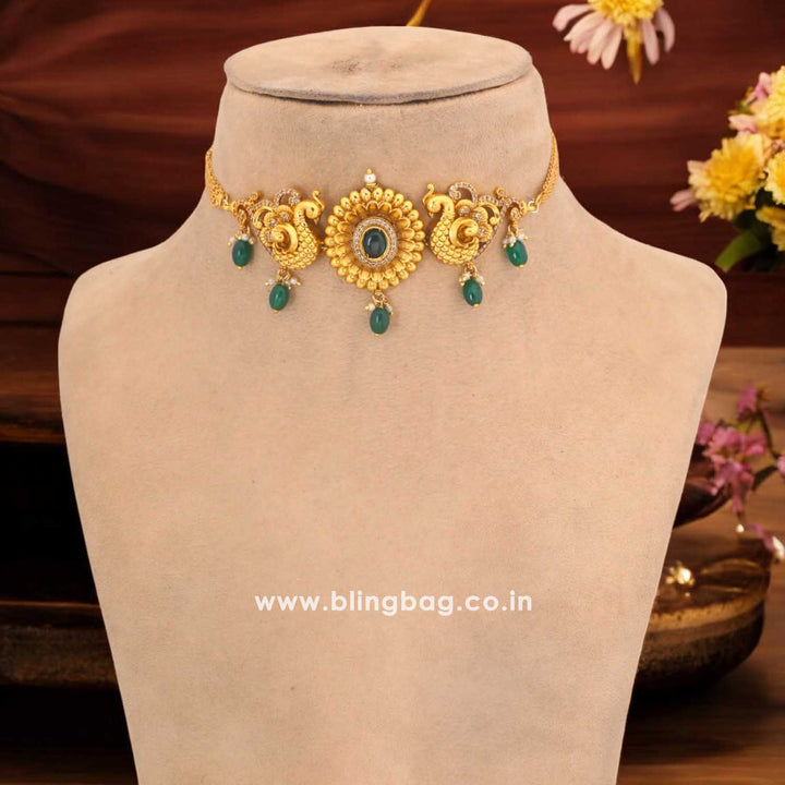 Golden Kamolika Antique Jewellery Set - New Arrival