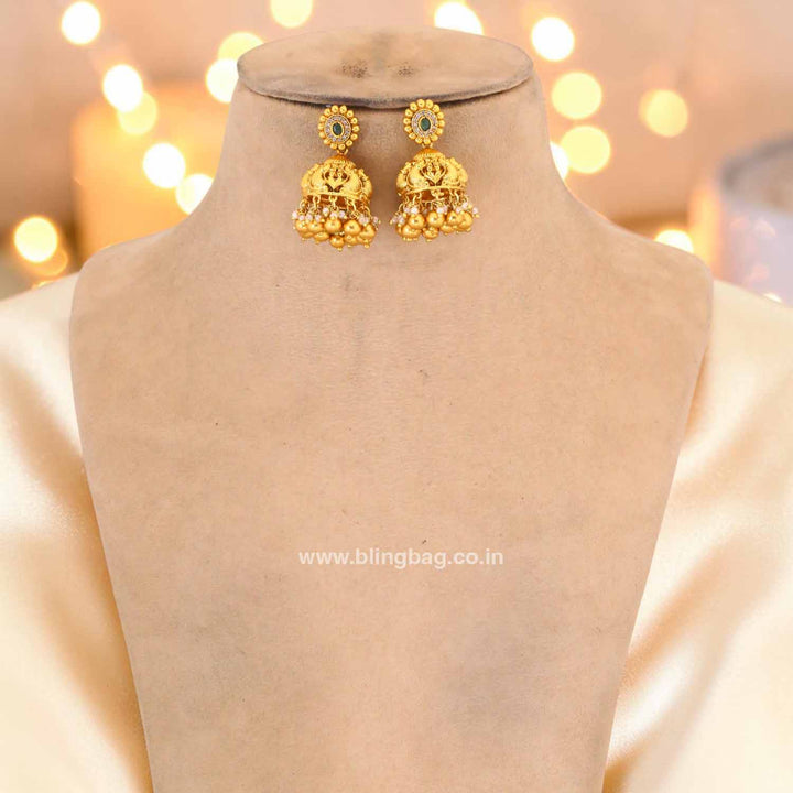 Emerald Kamolika Antique Jewellery Set - New Arrival