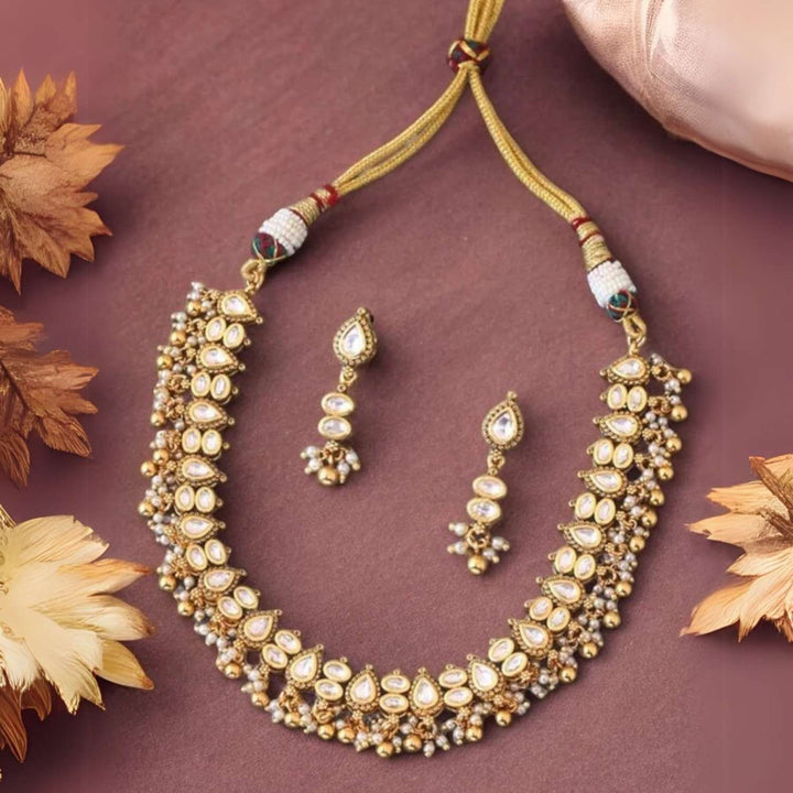 Golden Kannika Antique Jewellery Set