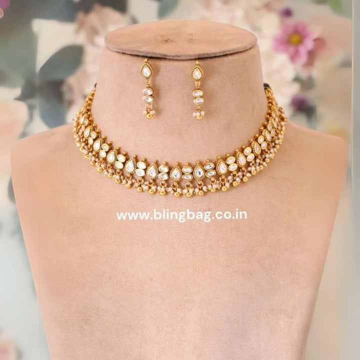Golden Kannika Antique Jewellery Set