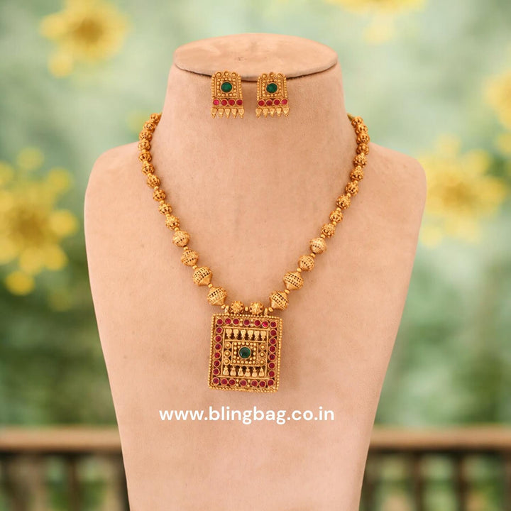 Kanyakumari Reversible Temple Jewellery Set - New Arrival