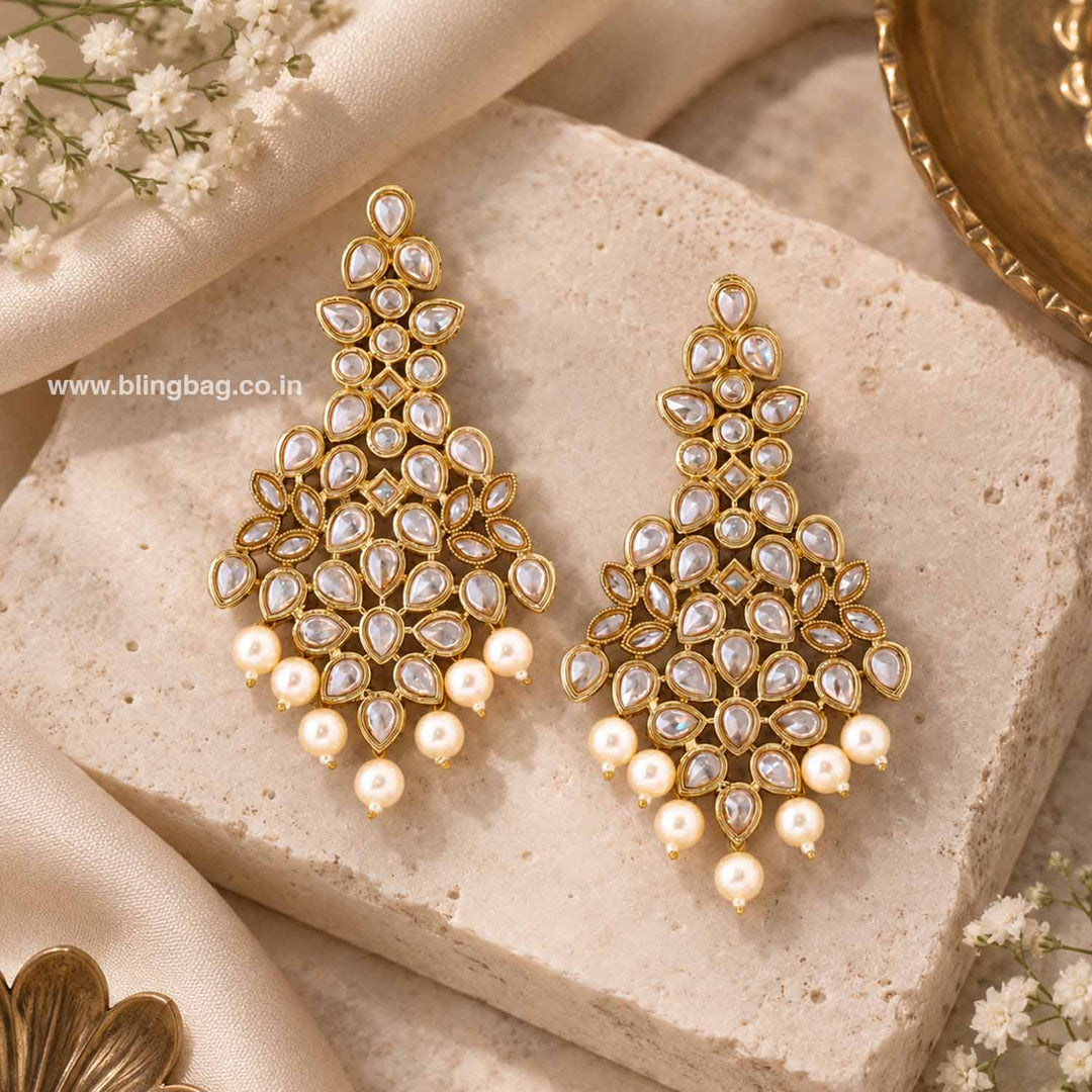 Golden Karnam Dangler Earrings