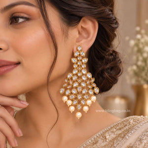 Golden Karnam Dangler Earrings