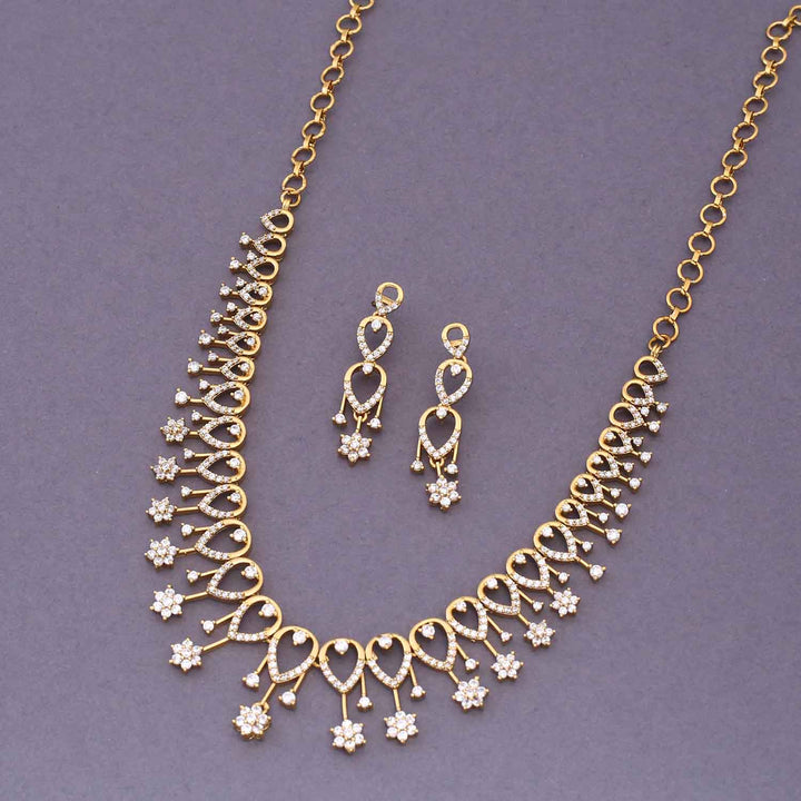 Golden Kasha Antique Jewellery Set - New Arrival