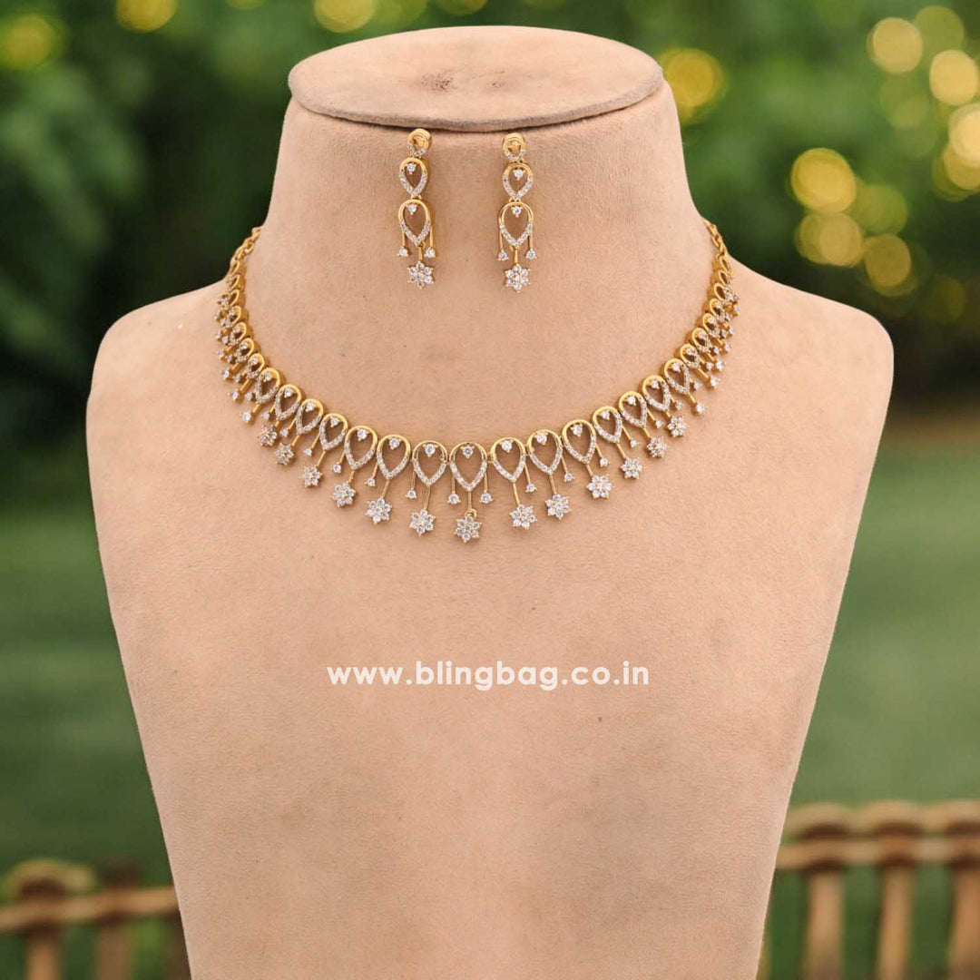 Golden Kasha Antique Jewellery Set - New Arrival