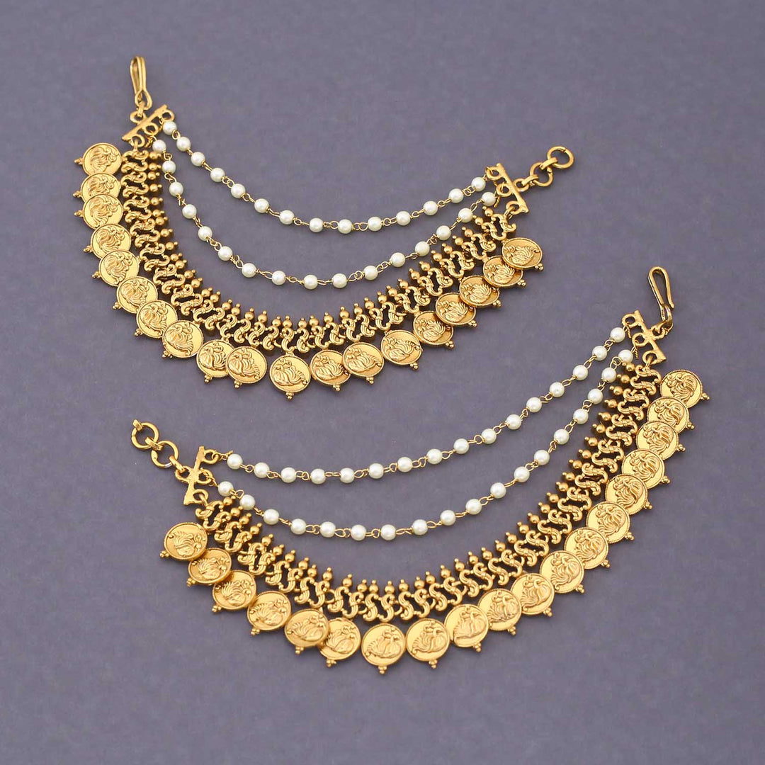 Golden Kashni Antique Ear Chain
