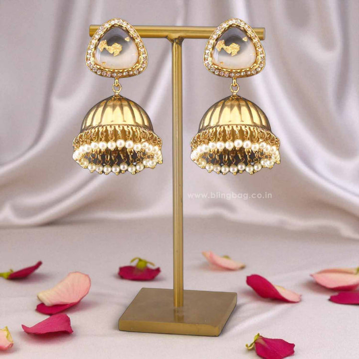 Golden Kasturi Jhumkis