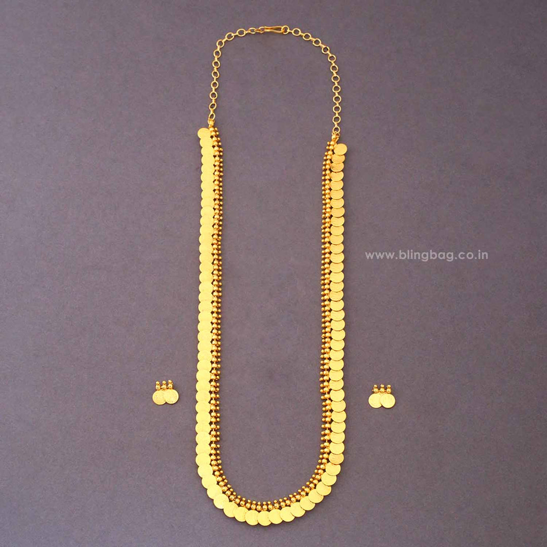 Golden Kaverishi Temple Jewellery Set- New Arrival