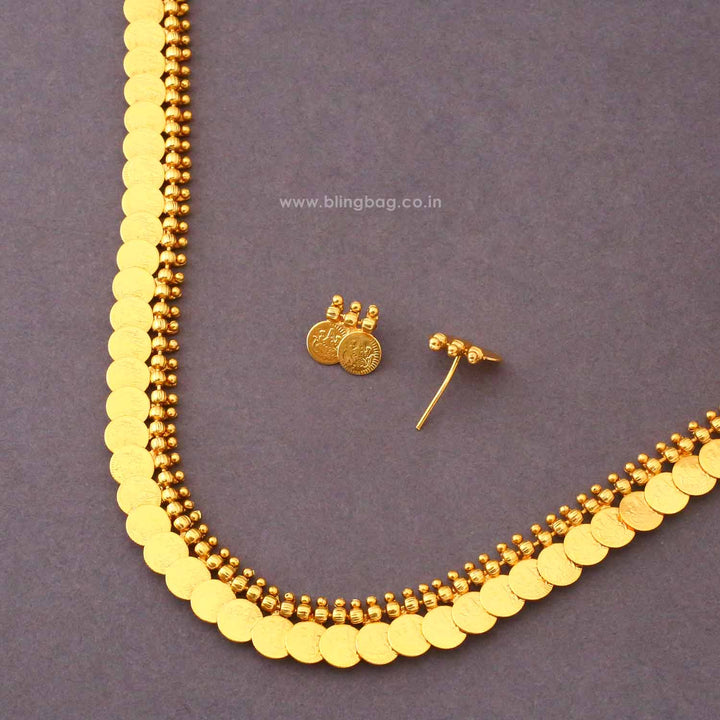Golden Kaverishi Temple Jewellery Set- New Arrival