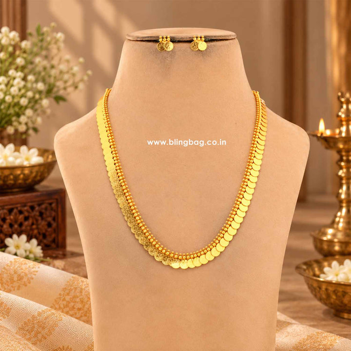 Golden Kaverishi Temple Jewellery Set- New Arrival