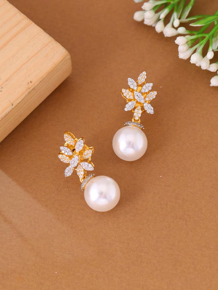 Golden Kay Zirconia Danglers