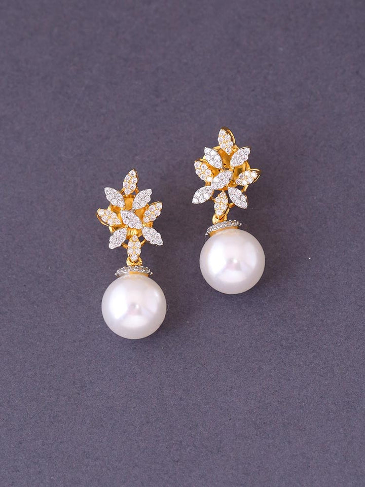 Golden Kay Zirconia Danglers