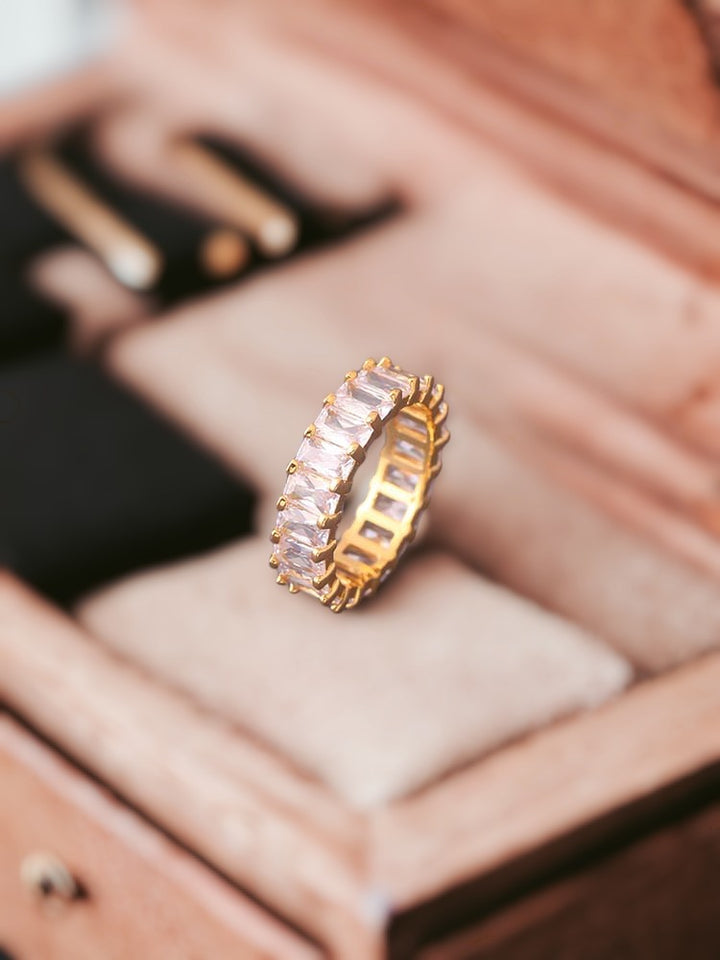 Golden Keily Zirconia Ring - EOSS