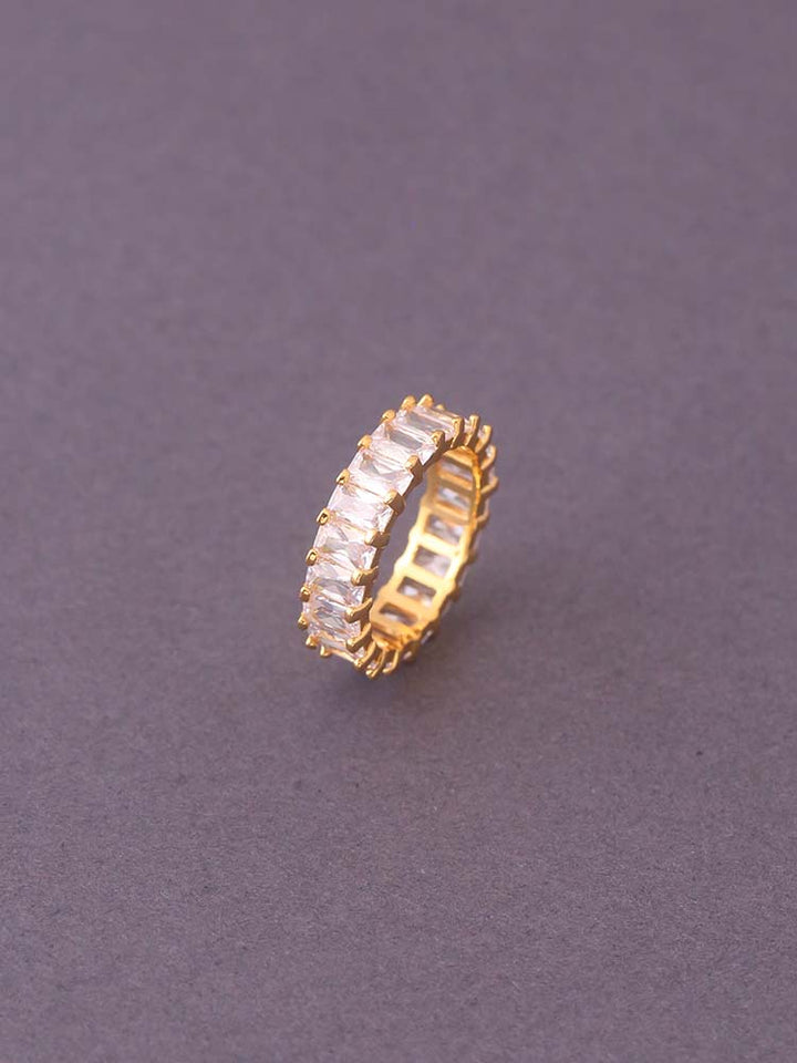 Golden Keily Zirconia Ring - EOSS