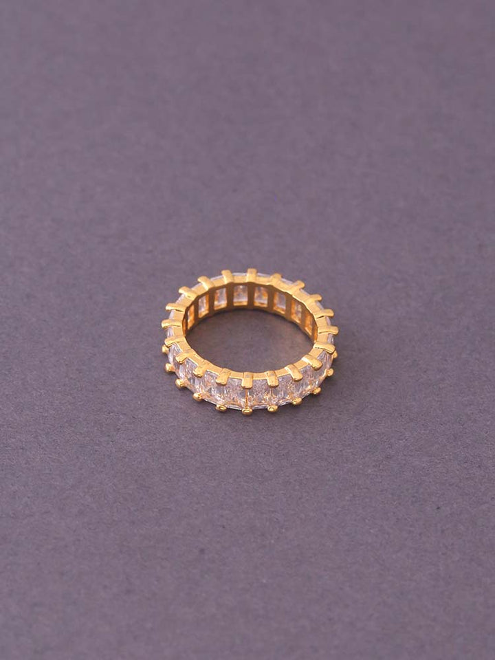 Golden Keily Zirconia Ring - EOSS