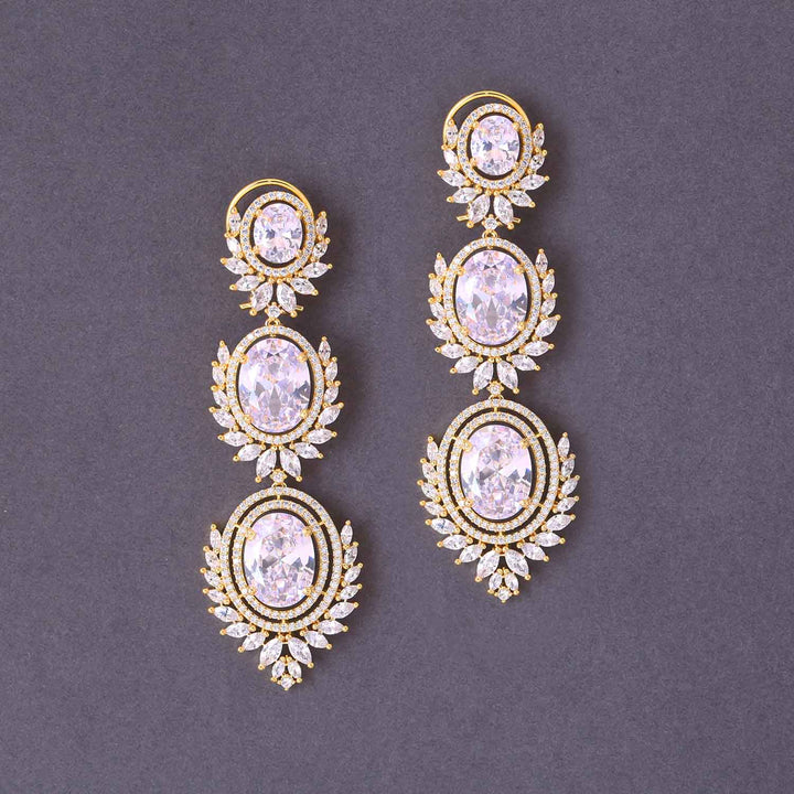 Golden Keith Zirconia Danglers