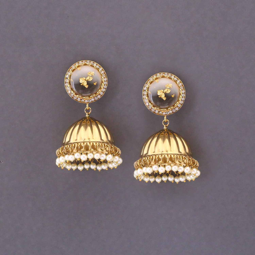Golden Ketaki Jhumkis