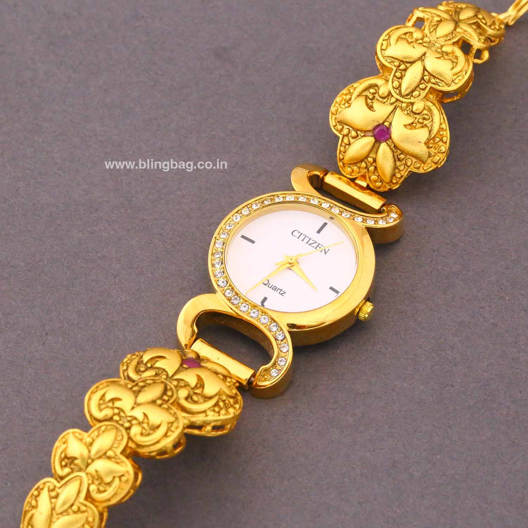 Blingbag Golden Kiarashi Heritage Watch