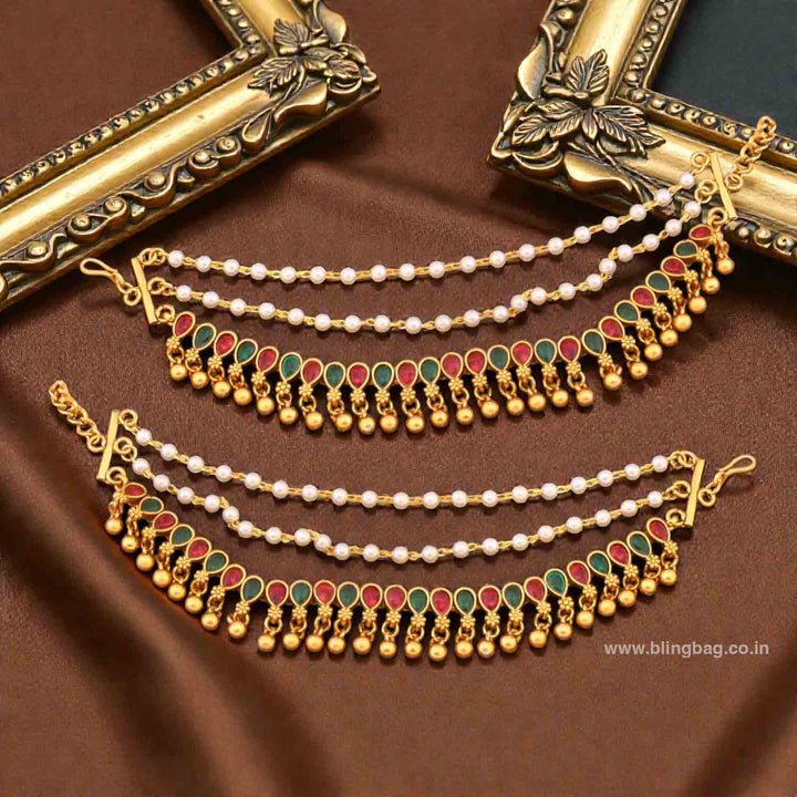 Golden Kirnaya Antique Ear Chain