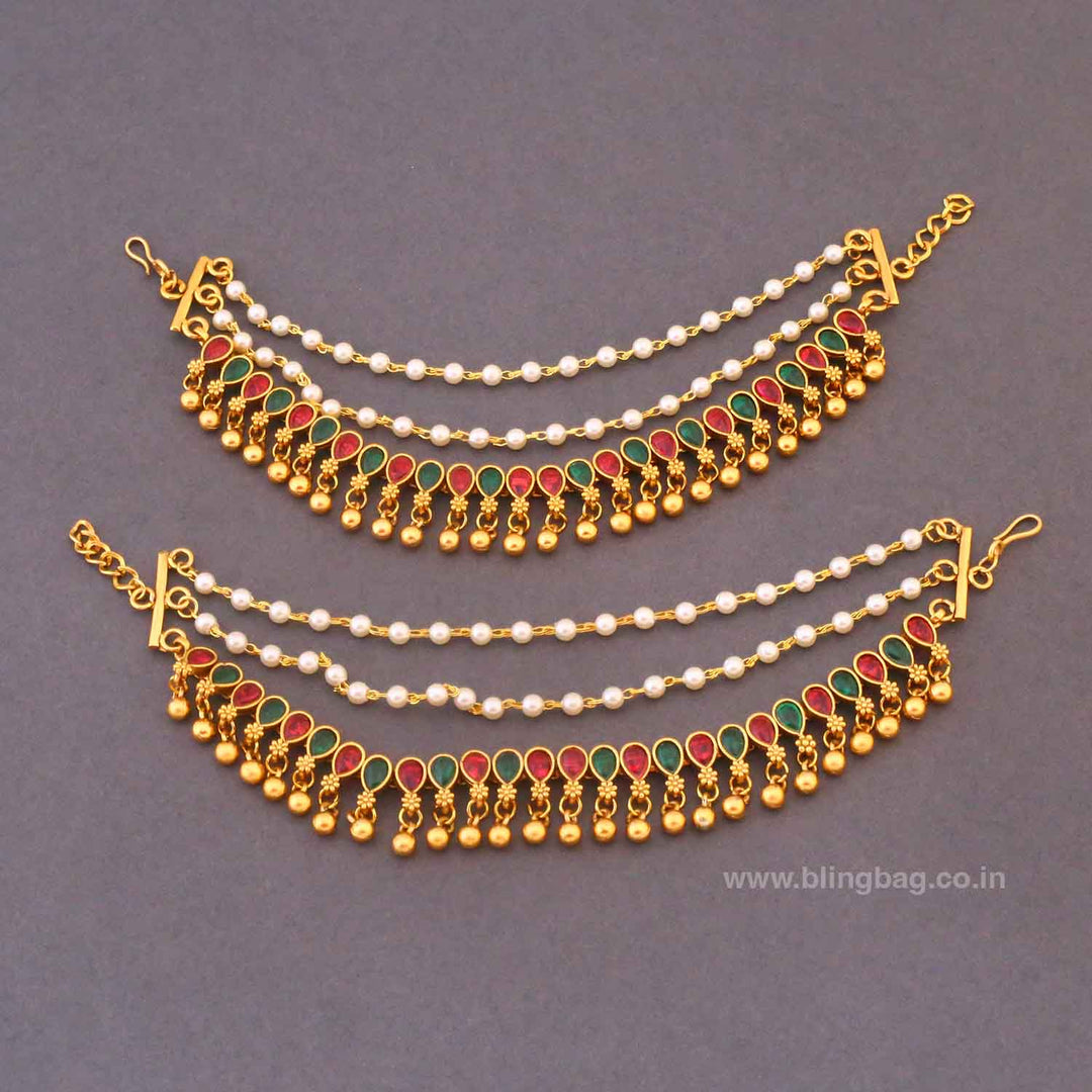 Golden Kirnaya Antique Ear Chain