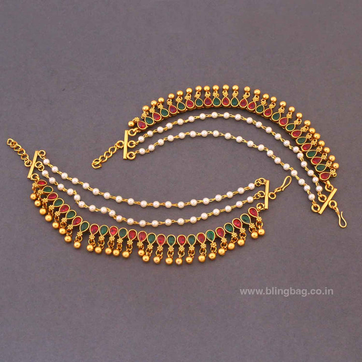 Golden Kirnaya Antique Ear Chain