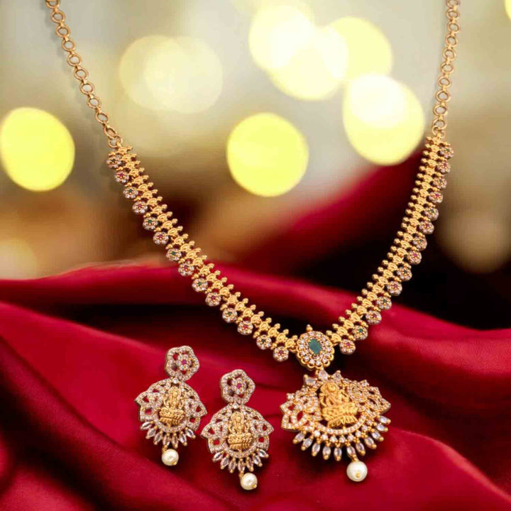 Golden Kirtidayai Temple Jewellery Set- New Arrival