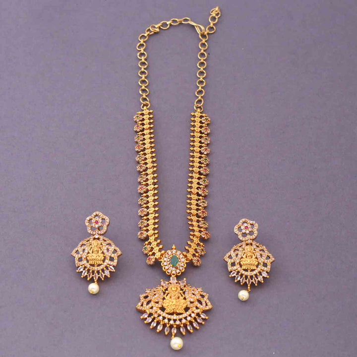 Golden Kirtidayai Temple Jewellery Set- New Arrival