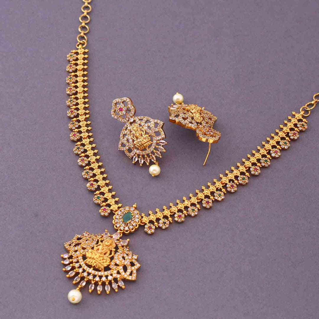 Golden Kirtidayai Temple Jewellery Set- New Arrival