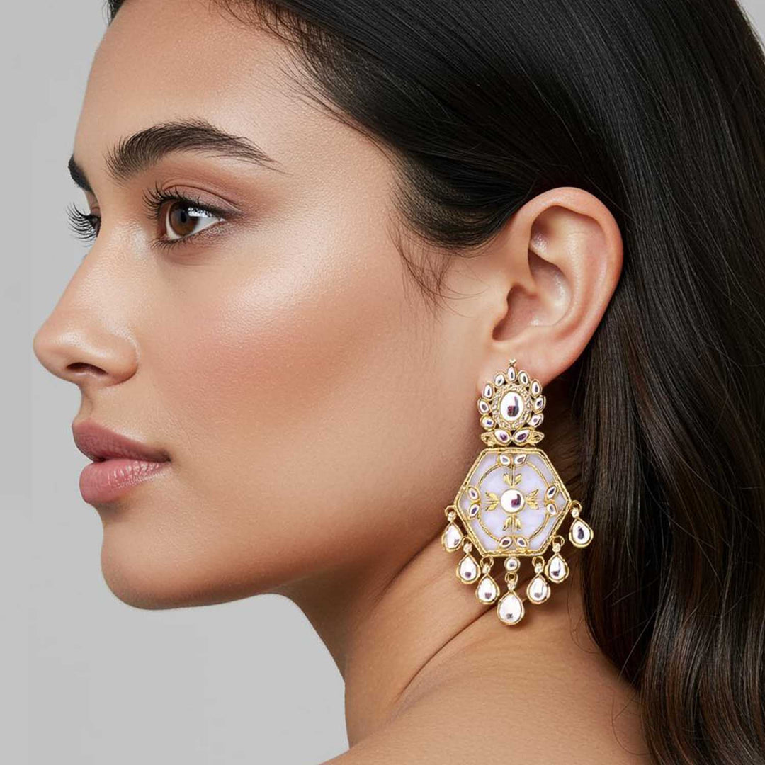 Golden Kundri Danglers