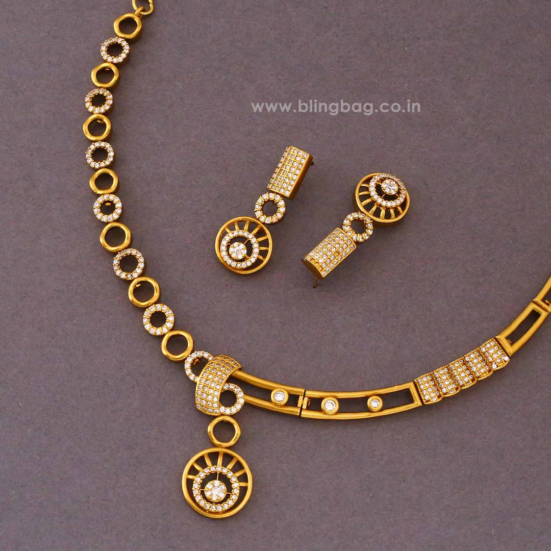 Golden Lakshika Antique Jewellery Set- New Arrival