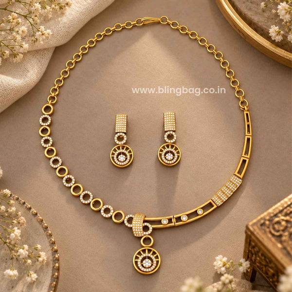 Golden Lakshika Antique Jewellery Set- New Arrival