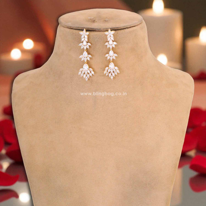 Golden Laura Hasli Zirconia Jewellery Set