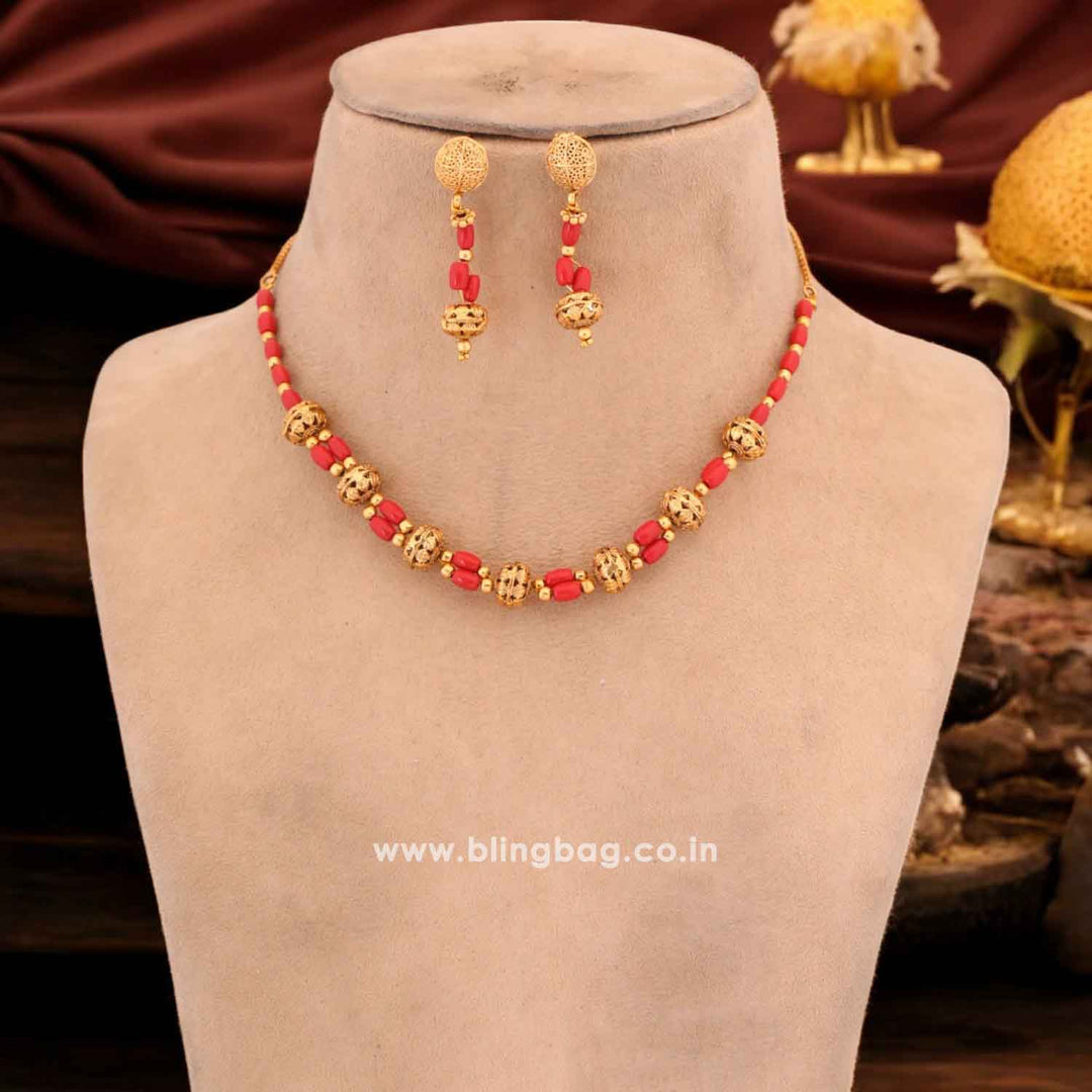 Golden Lavan Antique Jewellery Set - New Arrival