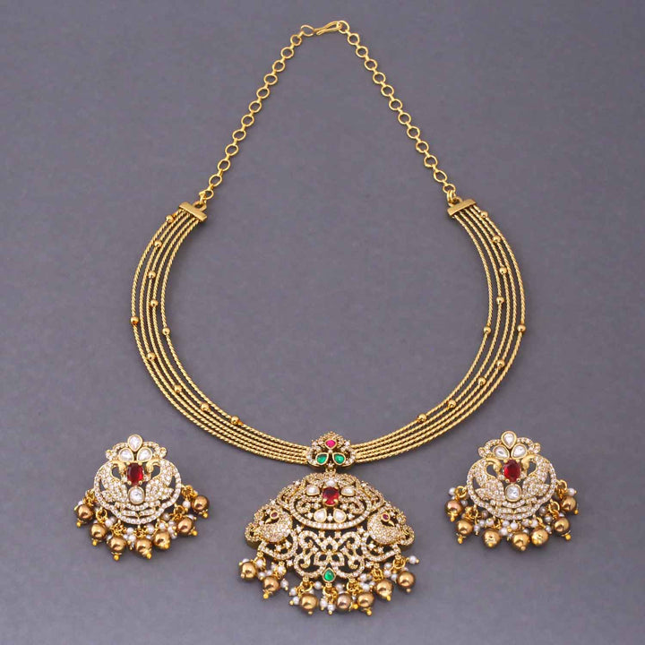 Golden Lavina Hasli Victorian Jewellery Set - New Arrival