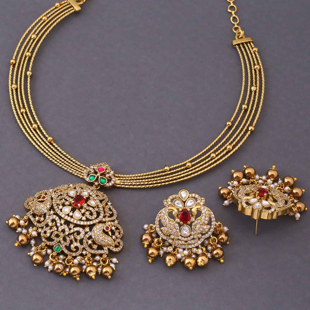 Golden Lavina Hasli Victorian Jewellery Set - New Arrival