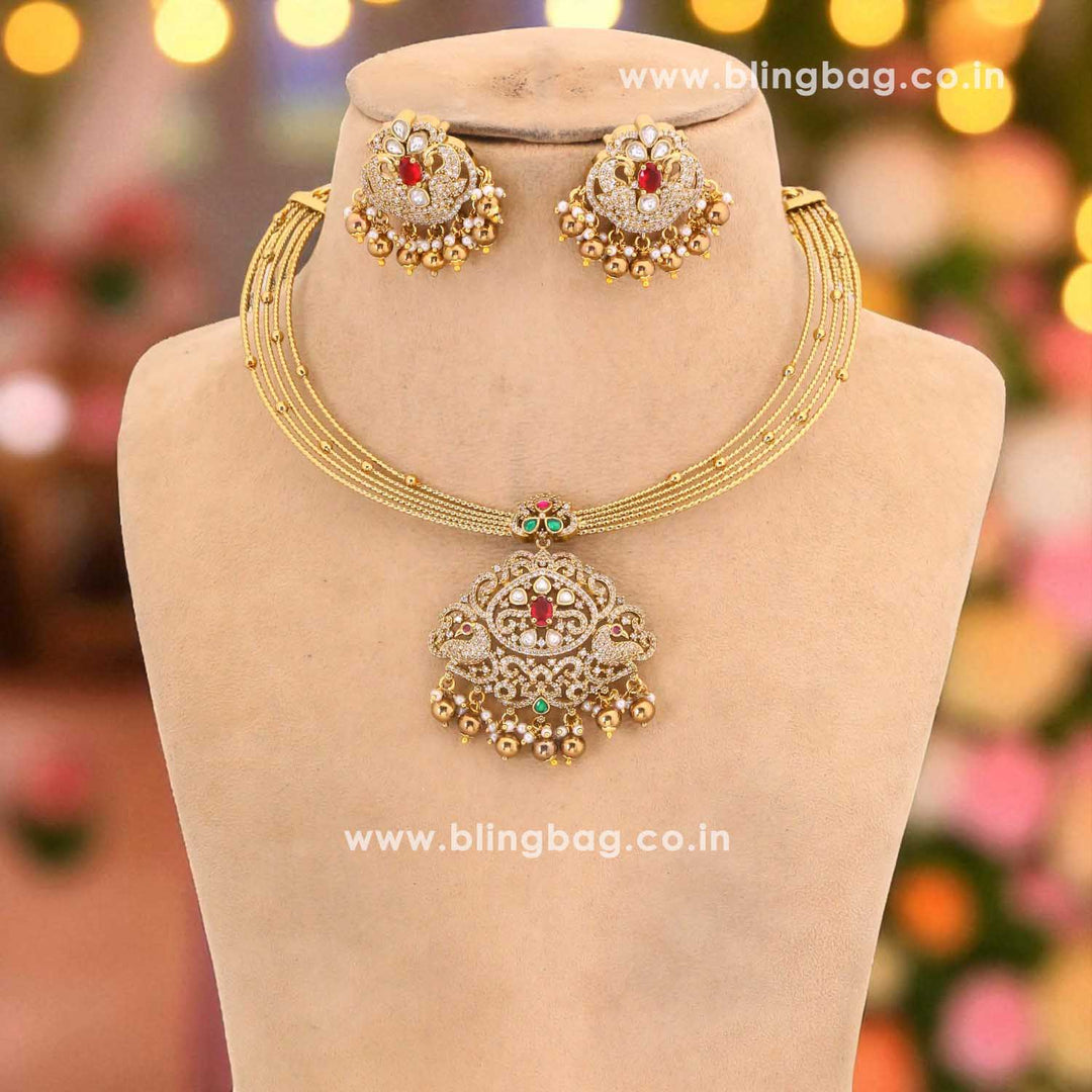 Golden Lavina Hasli Victorian Jewellery Set - New Arrival