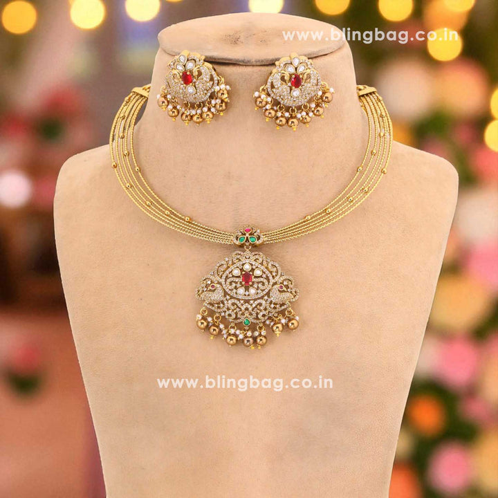Golden Lavina Hasli Victorian Jewellery Set - New Arrival