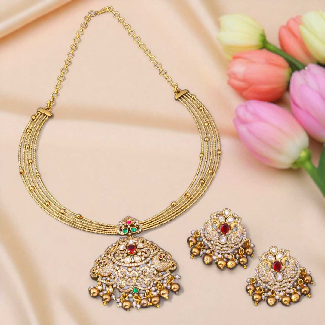 Golden Lavina Hasli Victorian Jewellery Set - New Arrival