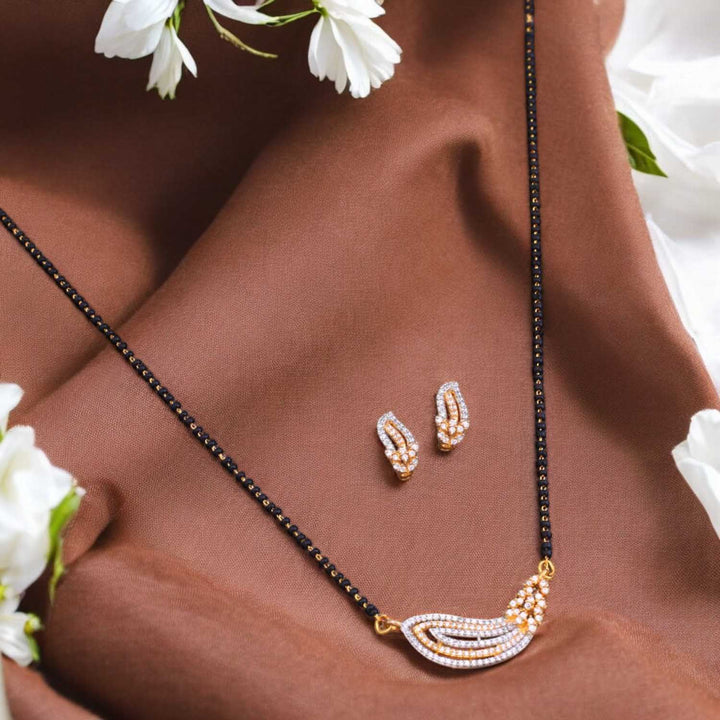 Golden Leaden Mangalsutra Set