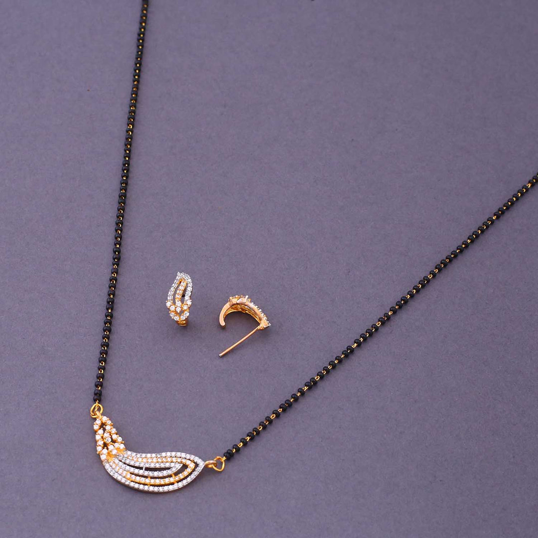 Golden Leaden Mangalsutra Set
