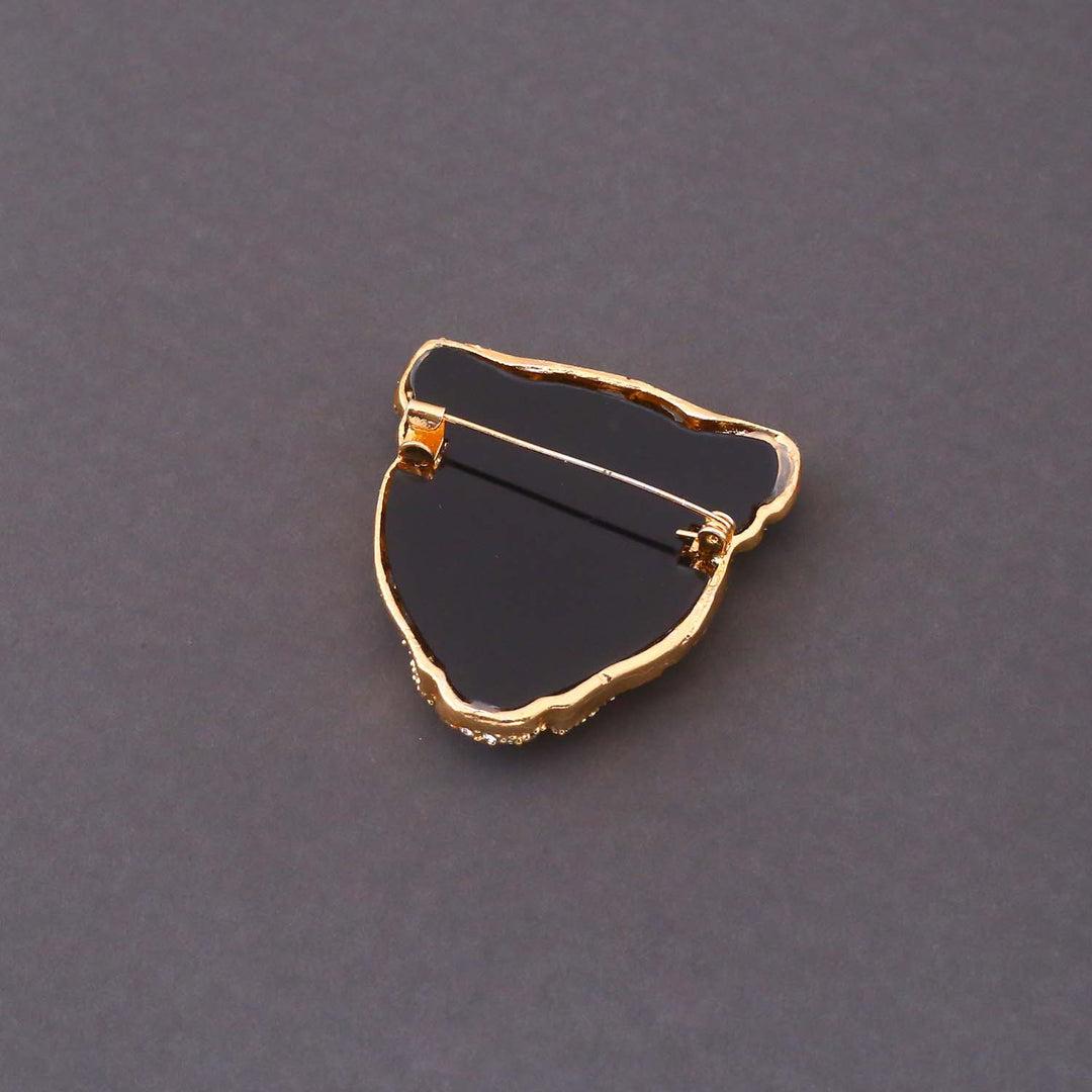 Golden Leopard Brooch