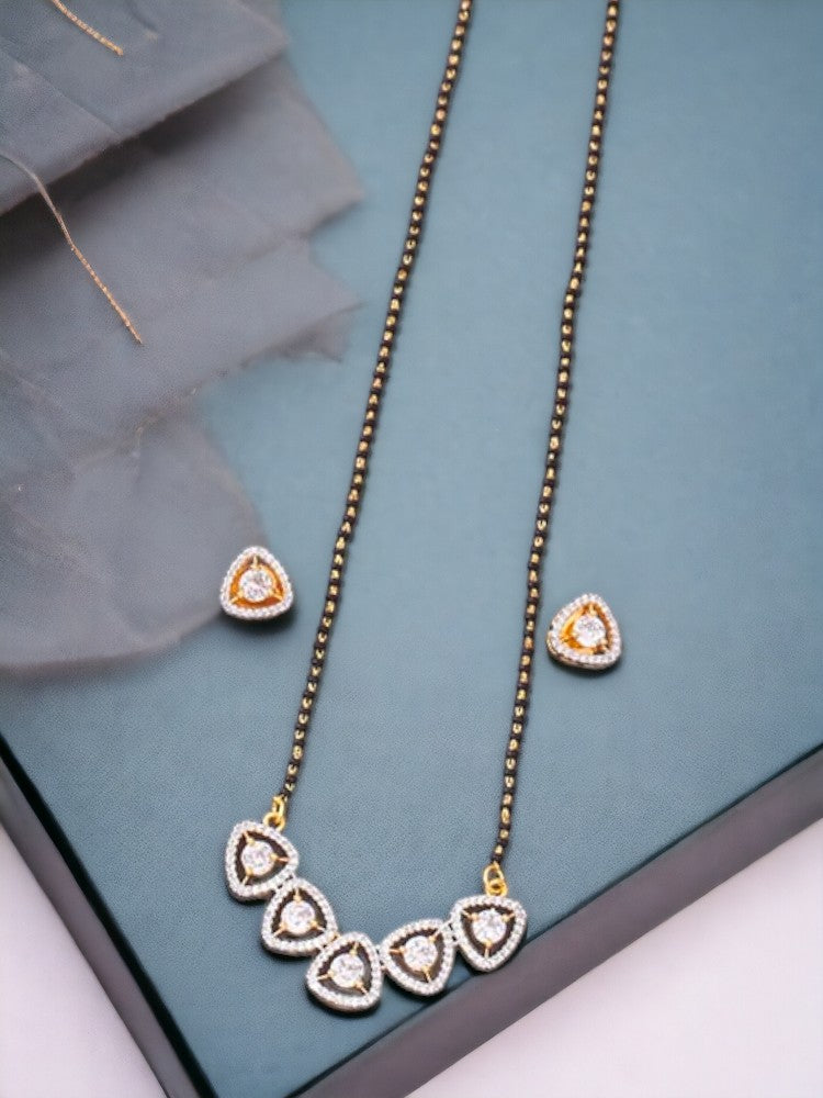 Golden Letitia Mangalsutra Set
