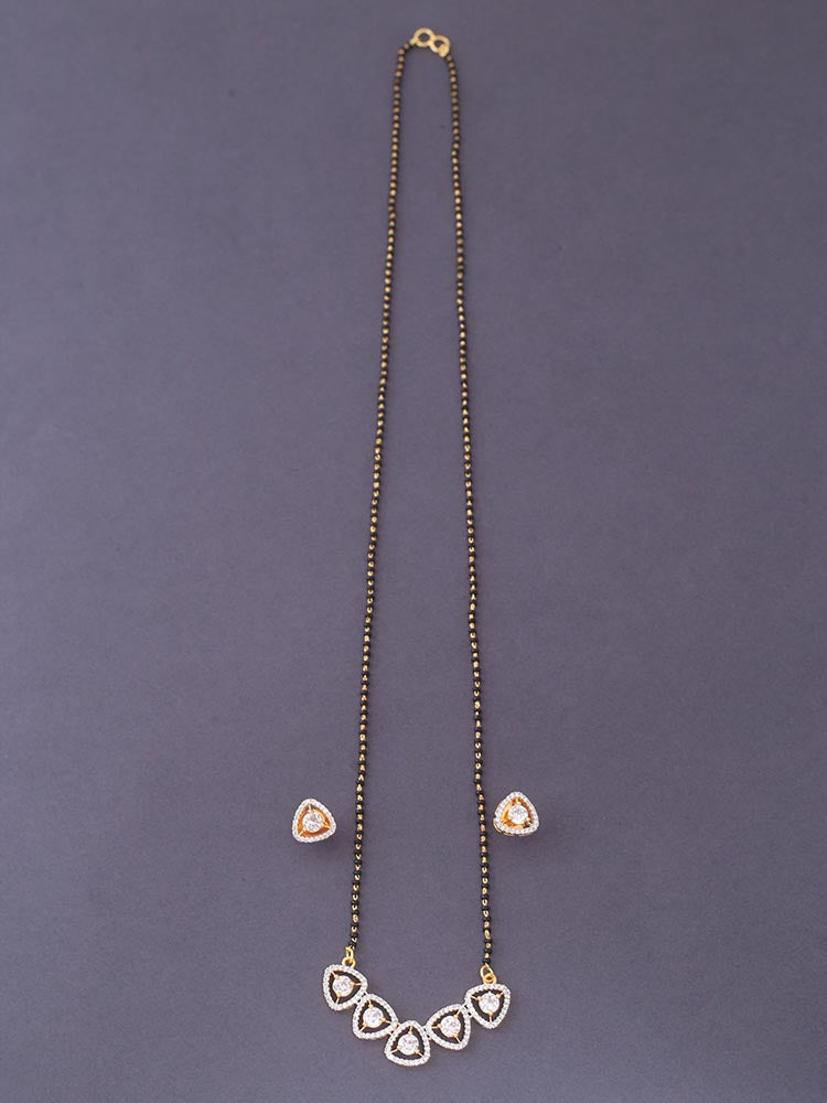 Golden Letitia Mangalsutra Set